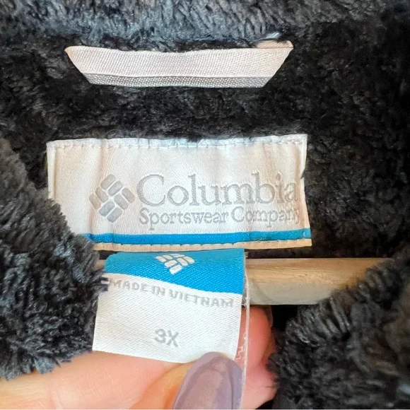 Columbia Plus Size Quilted Hood Puffer Women’s Black Jacket Size 3X NWT